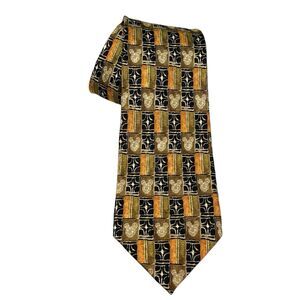 Vintage The Disney Store Necktie‎ 100% Silk Abstract Mickey Head Made in Korea